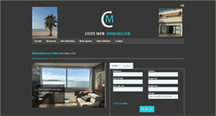 Desktop Screenshot of cotemer-immobilier.com